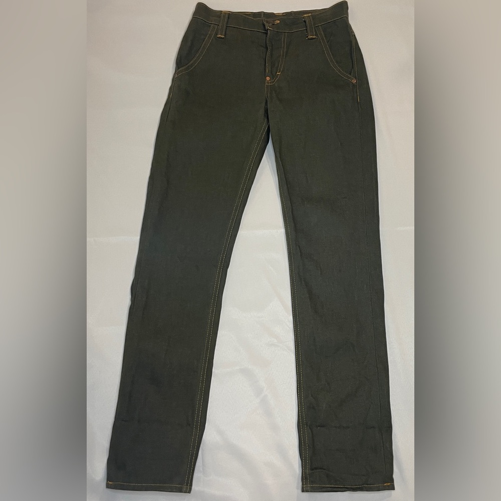 Sheila Rashid Olive Designer Jeans Denim Size 26 Hip Hop Y2K  Chicago Streetwear